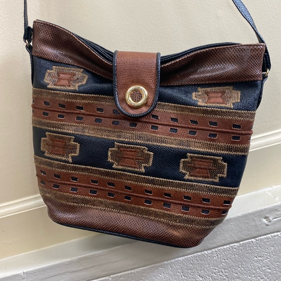 Dolce Vita Handbags - Dolce Vita Jackson vintage faux leather Aztec print crossbody bag